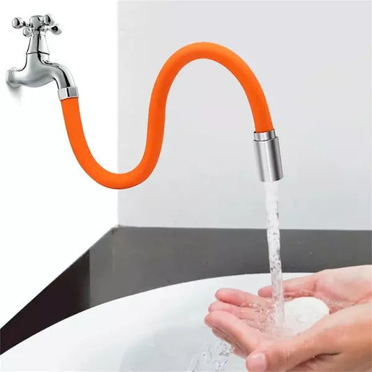 EXTENSOR DE GRIFO FLEXIBLE NARANJA